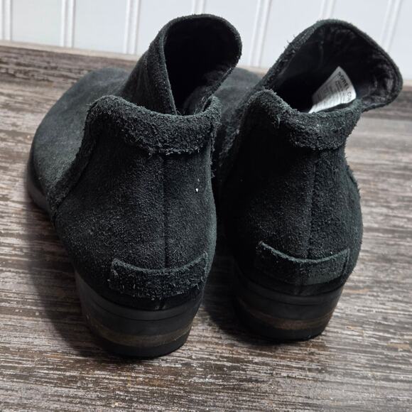 Sorel Women's Black Suede Slip On Comfort Ankle Boots Size 9.5 - Picture 4 of 6